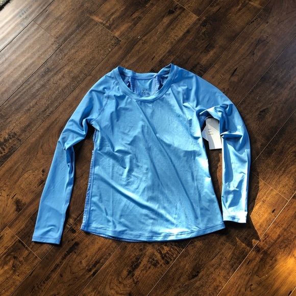 NWT! Zella Open Back Workout Athletic Long Sleeve - Picture 2 of 4